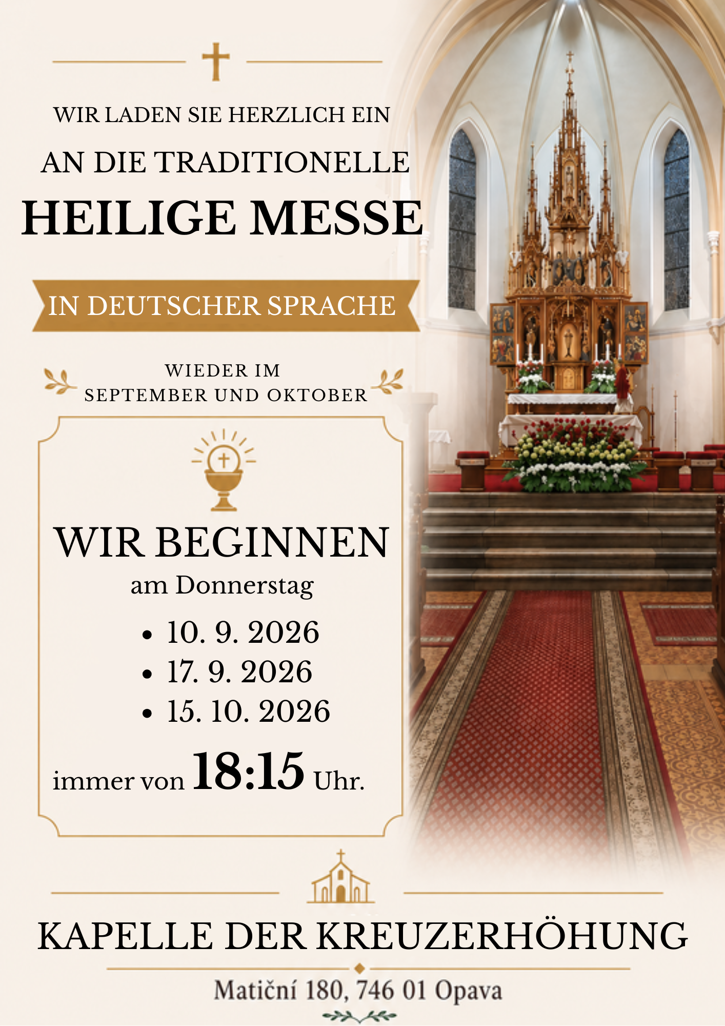 Deutsche Messen wieder ab September
